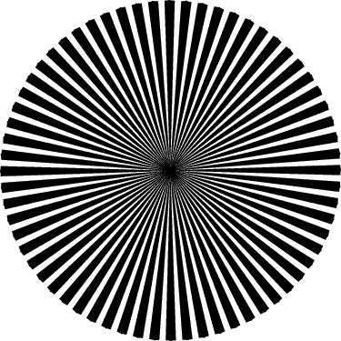 Optical Illusions Your eye movements make this design seem to shimmer.