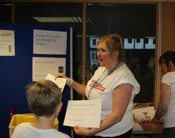 ..... Community CAMHS with volunteers organised a series of Olympic based activities in Sunderland city centre Library, linked to the mental health five a day for health and happiness.
