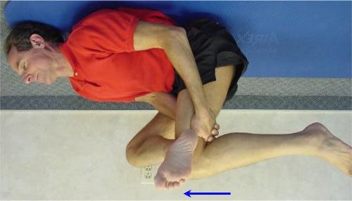 Any pain you feel with this exercise should only be a local stretching sensation to the back of your thigh and buttocks area, without Piriformis Stretch Lying down on your back, bend your right leg