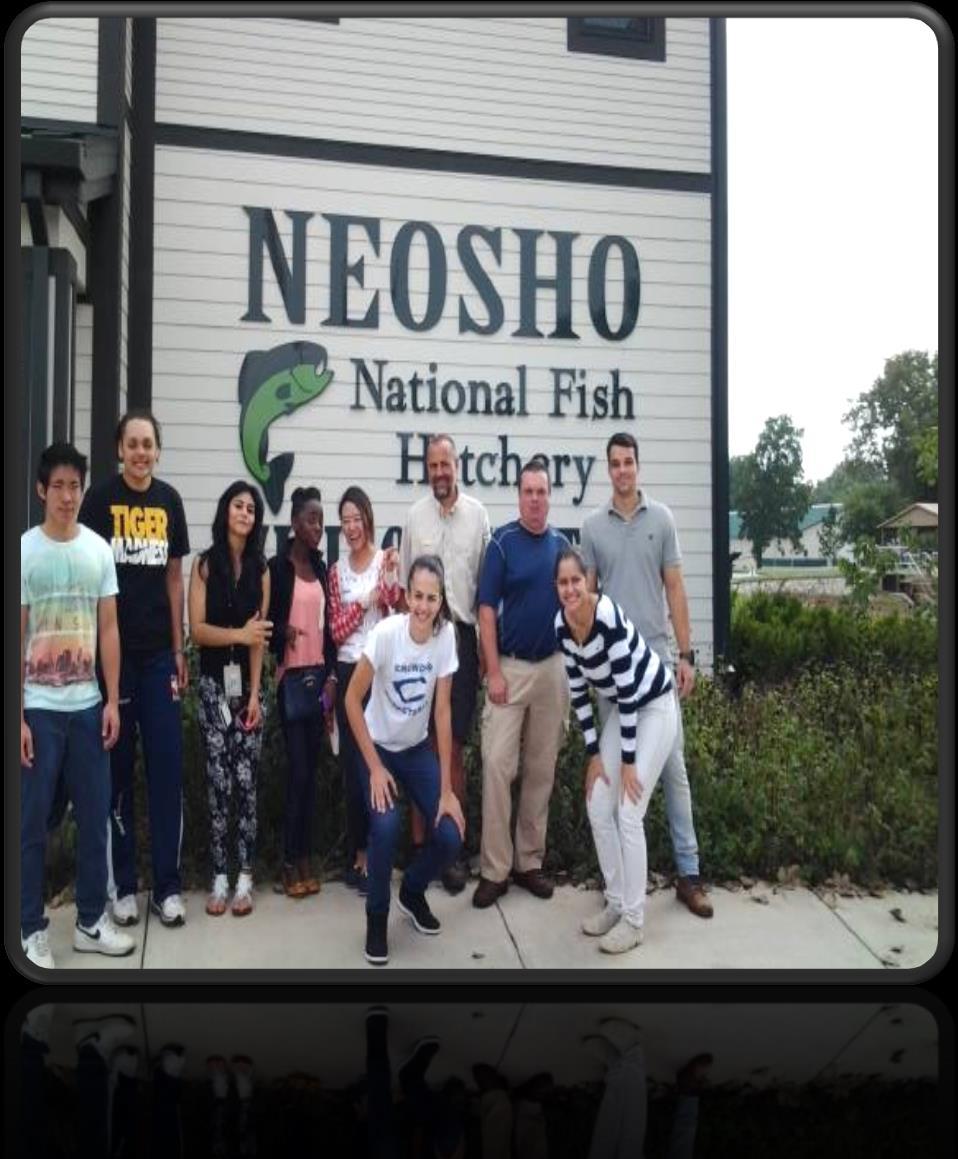 Week 4. Now I know new people. We went to the Neosho National Fish Hatchery.