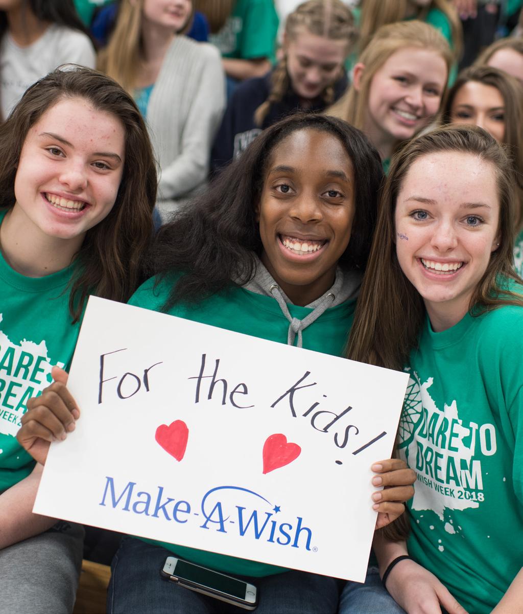 YOUR MAKE-A-WISH SUPPORT TEAM Make-A-Wish is excited to partner with you through the Kids For Wish Kids program!