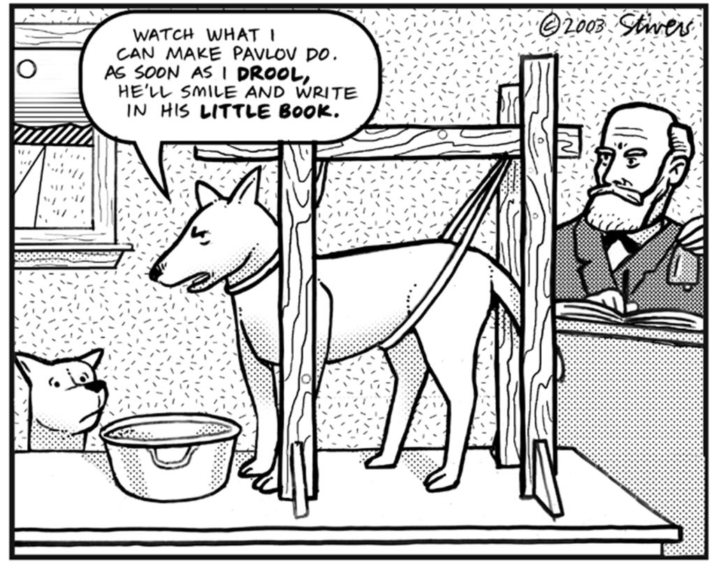 Conditioned Response (CR) in classical conditioning, the learned