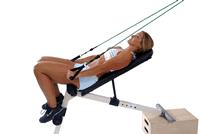 Arm Exercise #10: Chest Up Bench Triceps Extension Gym Equivalent: Chest Up Bench Cable Machine Triceps