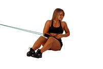 Cable Machine Ab Twist Area Targeted: Outer Abs Ab Exercise #6: Seated Ab Twist Gym
