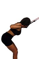Back Exercise #10: Standing Upper Back Row Gym Equivalent: Cable Machine Standing Upper Back