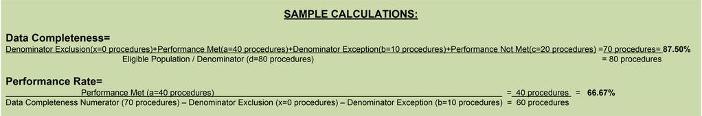 procedures in Sample Calculation. c.