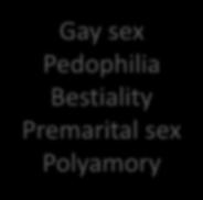 Conservative Sexual Ethics WHAT GOD FORBIDS Gay sex Pedophilia Bestiality Premarital