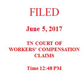 TENNESSEE BUREAU OF WORKERS' COMPENSATION IN THE COURT OF WORKERS' COMPENSATION CLAIMS AT KNOXVILLE RHONDA LAMB, Employee, v. KARM THRIFT STORE, LLC, Employer, and BRIDGE FIELD CASUALTY INS. co.