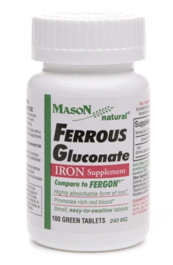 Ferrous Gluconate Fe Gluconate 240 mg