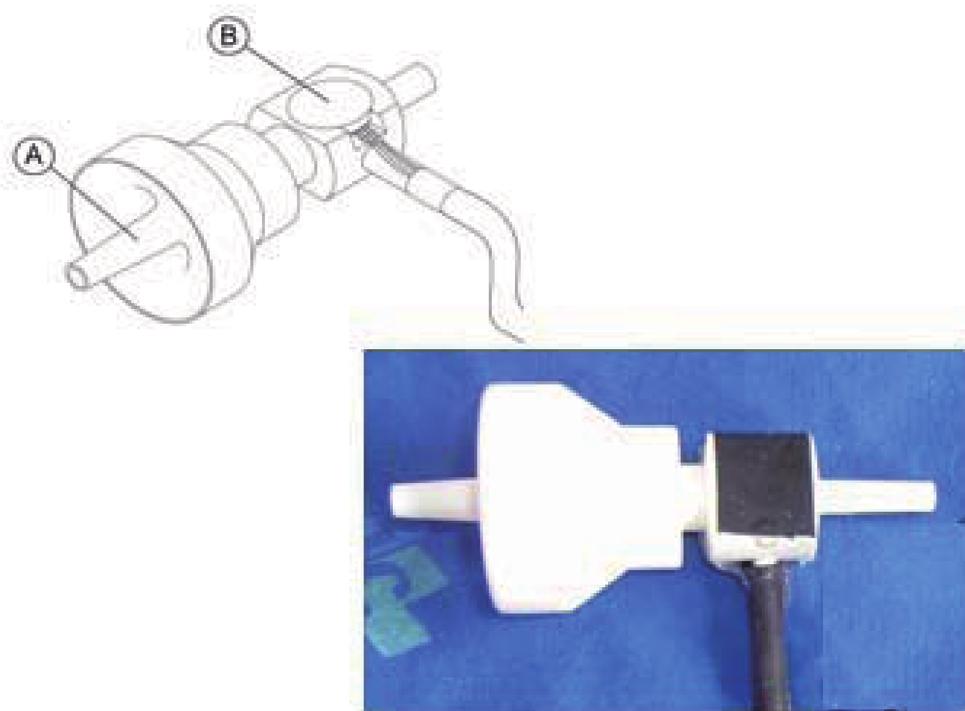 USA). With these, it was possible to test new models (Fig. 7). After various tests, Version II of the urethral connector was developed, in which the transducer is attached to the connector (Fig. 8).