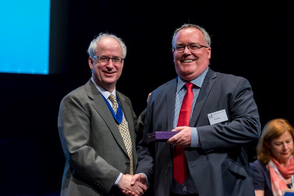 OUR CLEVER, TALENTED MEMBERS IN SCOTLAND Dr Tom Brown, Associate Registrar of the College and ex-chair of RCPsych in Scotland receiving the President s Medal at