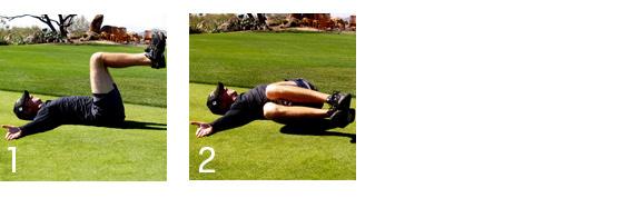 Hamstring Series with Strap Lie on ground and place a strap or towel around right foot and extend it in the air. Flex both feet and activate both quads.
