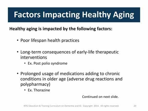 How well a person ages can be impacted by a variety of other factors. Did you include any of the following on your list?