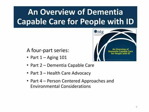 The webcast series is divided into four parts. This webcast is Part 1 and will be an introduction to some basic concepts and misconceptions around aging.