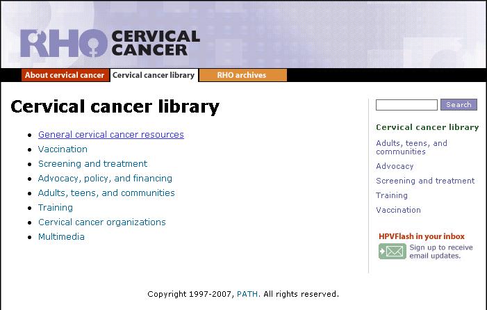 Cervical cancer and