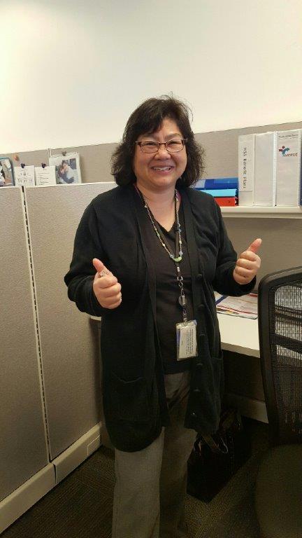 Sharon Hom The Health Service System (HSS) Operations Team chose to spotlight a team member who is a huge well-being motivator for her peers.