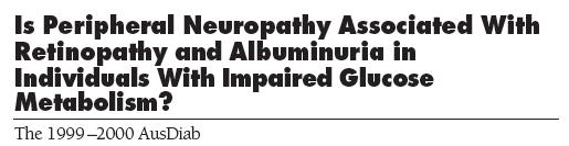 Significant association between retinopathy and neuropathy in