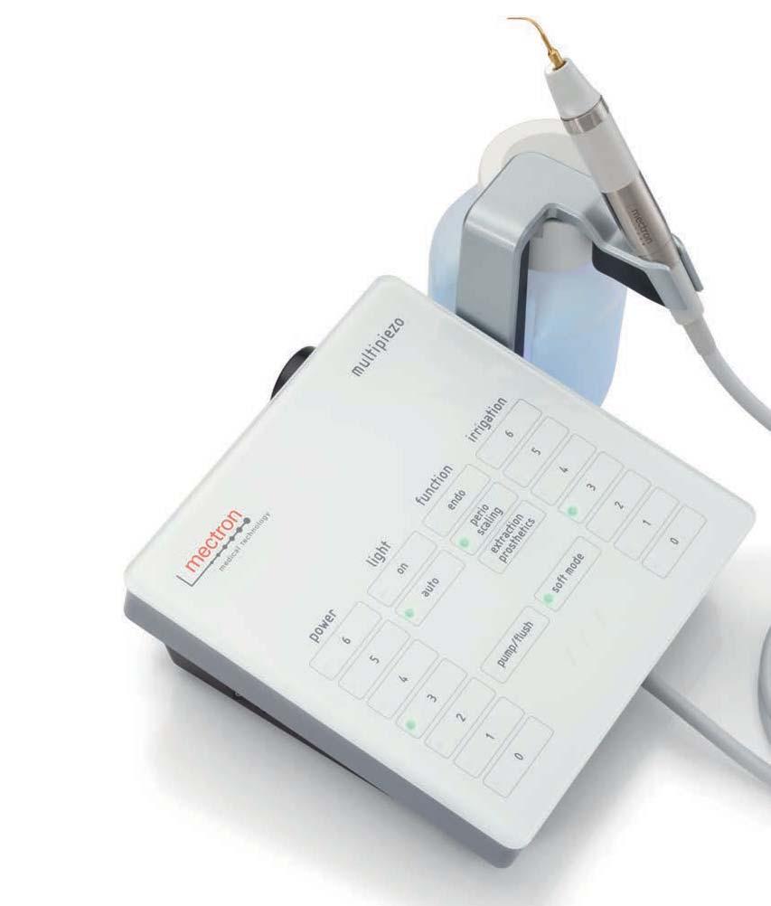 ULTRASONIC INSERTS MULTIPIEZO white A LARGE VARIETY OF APPLICATIONS Scaling, perio, endo, restorative mectron offers a wide range of applications.