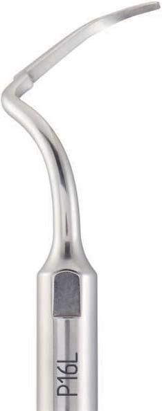P16L perio left angled periodontal curette medical grade stainless steel coat subgingival concrements and biofilm