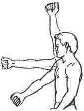Do this exercise ten times, three times a day. 3. Wall climb Stand facing a wall, place the fingers of the affected aim on the wall. Using the fingers as "feet", climb the hand and arm upward.