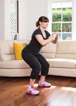 LOWER BODY EXERCISES Squats with a kick Bend