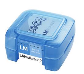 The High-model of LM-Activator is thicker in the region of second premolars and molars. It is specifically designed for treating skeletal and dentoalveolar open bite cases.