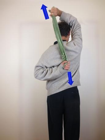 Pull arm Across Body (Adduction ) This movement helps to increase the movement of adduction in your shoulder.