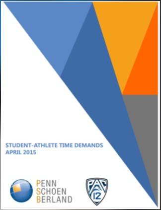 Data from PAC12 report 66% of students indicated that lack of flexible time is the hardest thing about being an athlete, more than academic work Students say sleep is the #1 thing their athletic time