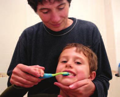 Brushing Your Child s Teeth Brush your child s teeth twice a day with fluoride toothpaste.