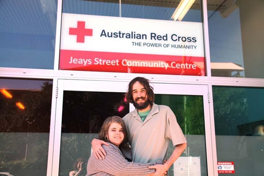 Jess first came to Jeays Street when Shaun took her to a centre barbeque.