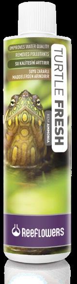 (20 drop = ~ 1 ml) ReeFlowers Turtle Fresh, is used to clean the pollution caused by freshwater turtle waste.