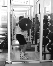 shoulders, palms facing up, and head slightly forward. Push Jerk Start with feet parallel and shoulder width apart.