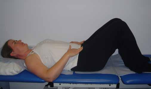 Exercises to help with DVR once you have had your baby Abdominal exercises (Transversus Abdominis): 1. Lie down on back with knees bent up. 2.