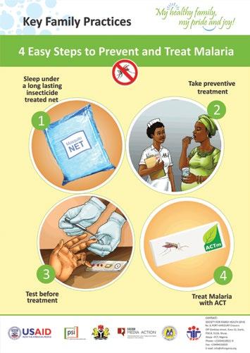 awareness on correct prevention and treatment practices for malaria and diarrhea For
