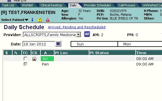 Daily The Daily tab has been enhanced with two new fields: Transition of Care (TC) Clinical Summary (CS) Transitions of Care are defined by The Centers for Medicare & Medicaid Services (CMS) as a