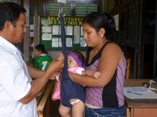 The 2011 maternal mortality rate in Ucayali was 209.75/100,000, as documented by the Ministry of Health, more than three times the national rate of 67/100,000.