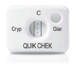 GIARDIA/CRYPTOSPORIDIUM QUIK CHEK & CHEK Assays Specimen type: