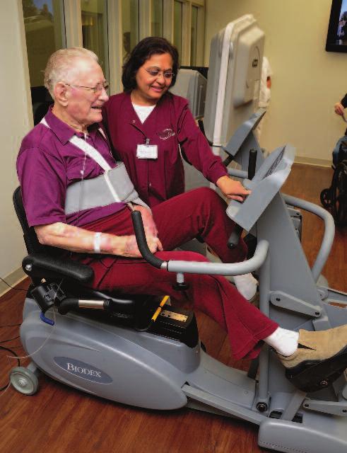 which is good for both endurance and strengthening as well. We like the elliptical for those with compression fractures because their physicians frequently don t want them to use their arms.