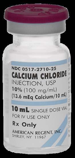 Page 2 American Regent, Inc. has recently obtained FDA approval to market the 10% Calcium Chloride Injection, USP, NDC 0517-6710-01.