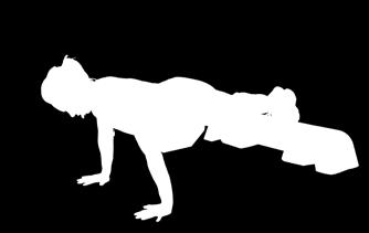 Assume prone posture with feet on top of step and hands on the floor about 1 ½