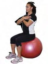 quadriceps, gluteals 1. Start with fitball placed between body and the wall. 2.