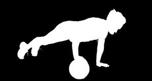 Use either a half push-up (on knees) or full push-up (on toes) and place one