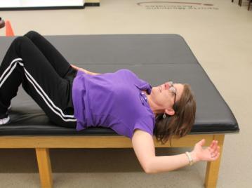 Advanced Shoulder Stretching Each of the following exercises stretches a different portion of the shoulder.