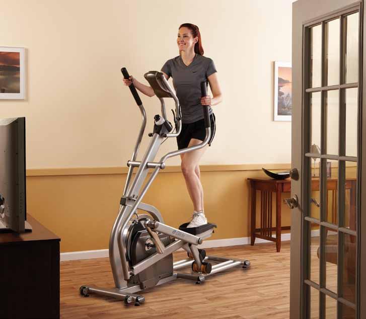 Built for the Long Run All Spirit Fitness e Glide Trainers are built with extra-heavy-gauge steel tubing to give them a