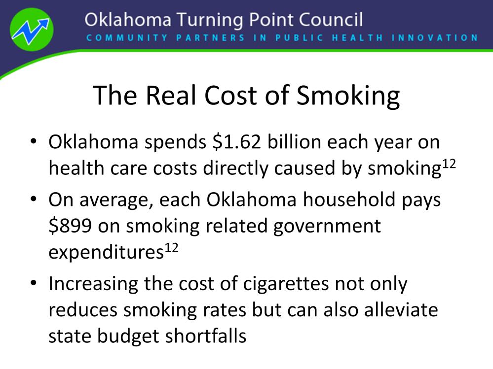 Research shows that smokers cost three times as much as non-smokers. 13 Smoking caused-productivity losses cost businesses $2.1 billion.
