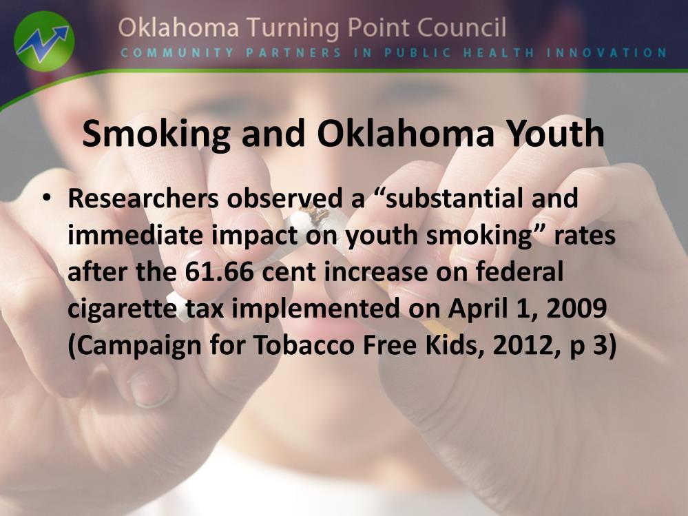 If one can reach adulthood without smoking the probability of smoking onset is greatly reduced (Bader, Boisclair & Ferrence, 2011, p 4210).