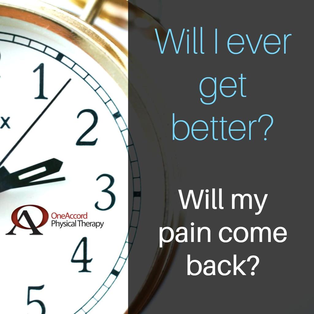 2. Q: How long before I see improvements? A: Most people we see in the clinic feel better in 2 to 3 visits or within 1 to 2 weeks.