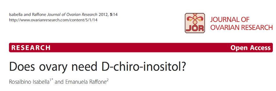 Inositol is a polyalcohol classified as insulin sensitizer and existing as nine stereoisomers, two of which are currently used in PCOS treatment: myoinositol (MI) and D-chiro-inositol (DCI).