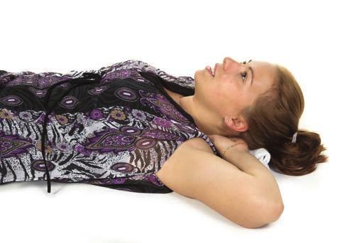 Move your elbows toward the back of your neck until you feel a stretch in the upper chest and