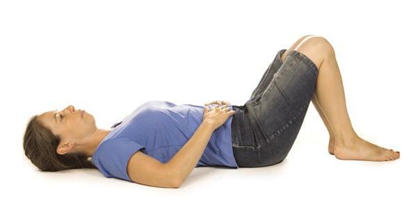 Abdominal stretch Lying on your